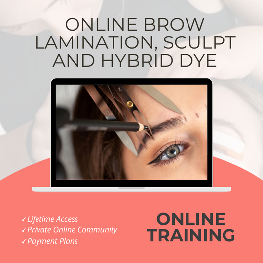 Online Brow Lamination, Sculpt and Hybrid Dye Course (Kit Not Included)