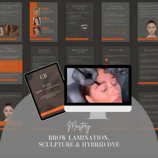 Brow Mastery - Lamination, Sculpt/ Wax and Hybrid Dye Online Course