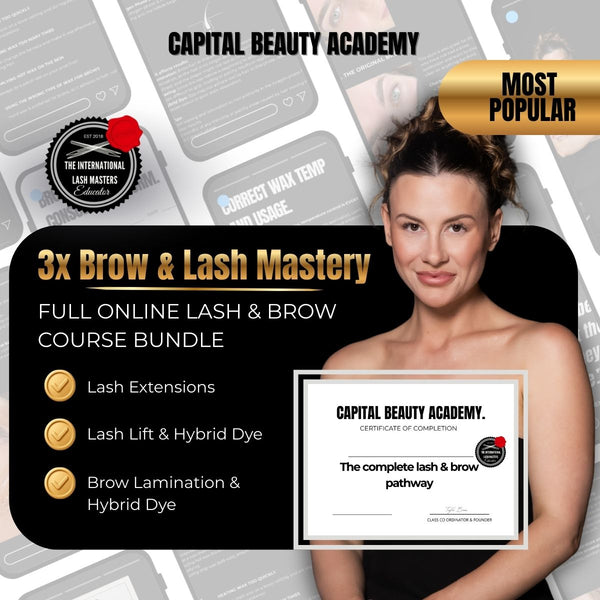 The Complete Lash & Brow Certification - Full-service artist. Elevated standard.