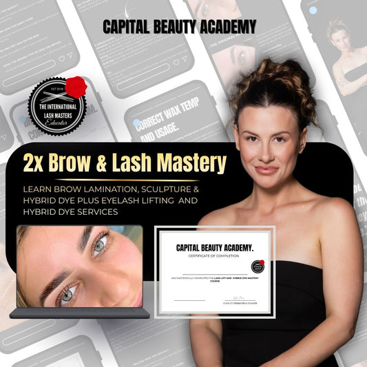Lash Lift & Brow Lamination Duel Certification (Online) - Comprehensive qualifications. Flexible program.