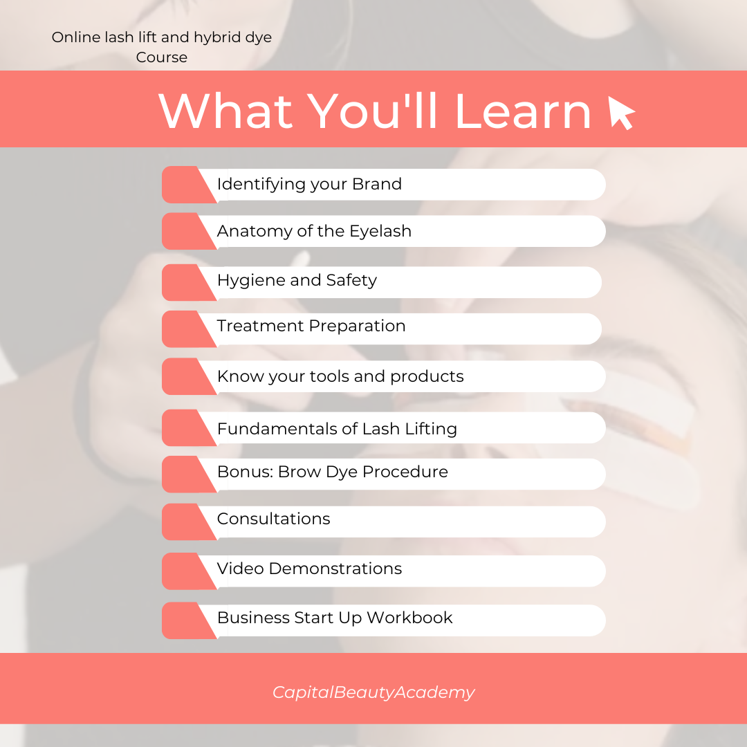 Online Lash Lift & Hybrid Dye Course (Kit Not Included)