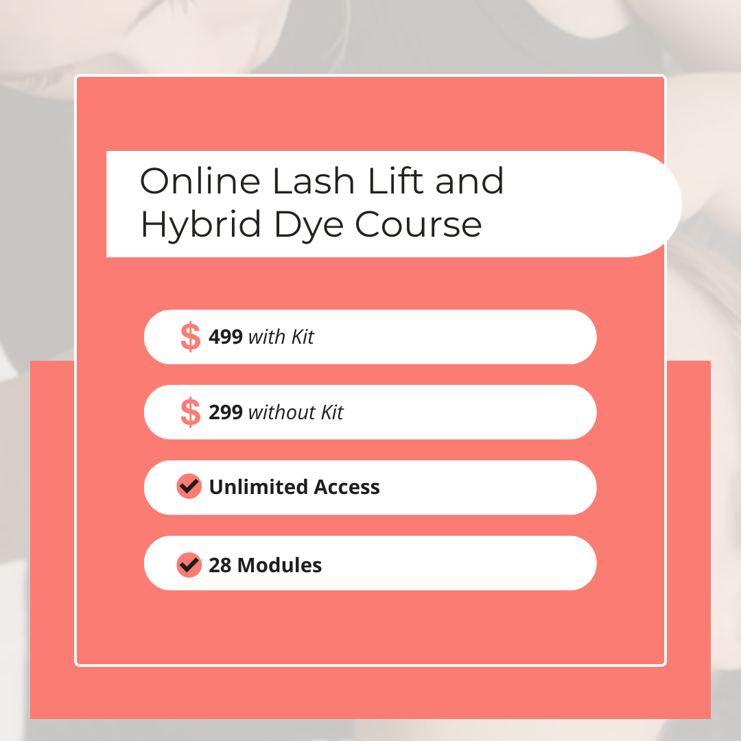Online Lash Lift & Hybrid Dye Course (Kit Not Included)